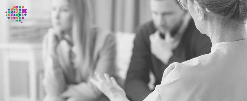 Couple during counselling session